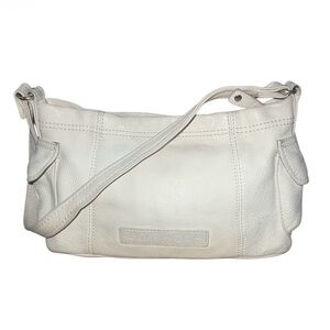 Fossil Cream Leather Shoulder Bag